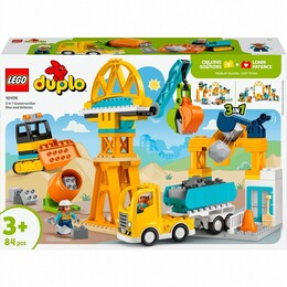 Конструктор LEGO Duplo Town 3-в-1 Строительная площадка и техника (10476)
