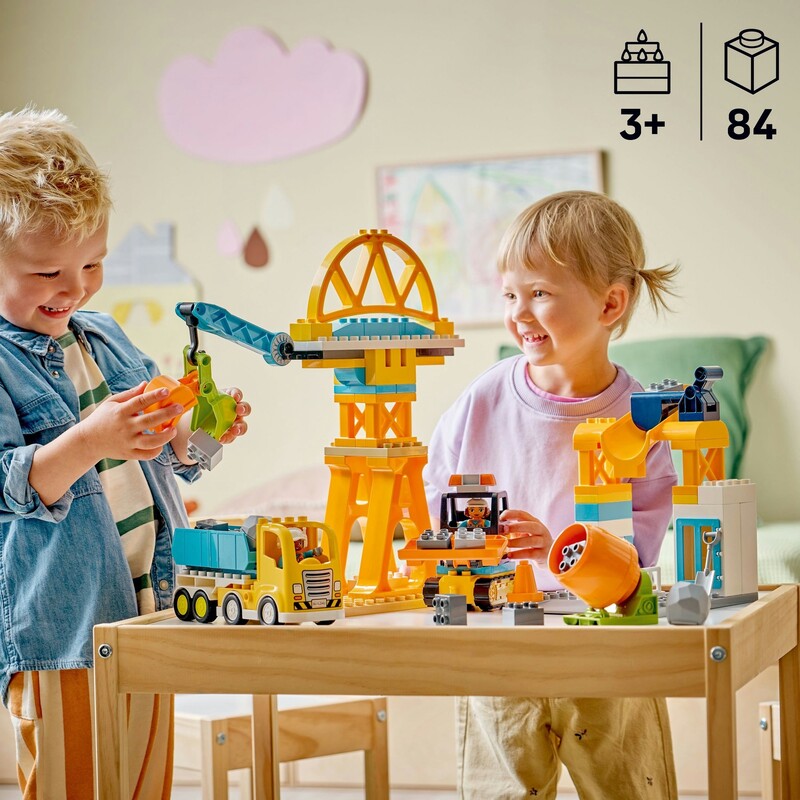Конструктор LEGO Duplo Town 3-в-1 Строительная площадка и техника (10476)