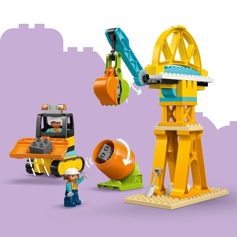 Конструктор LEGO Duplo Town 3-в-1 Строительная площадка и техника (10476)