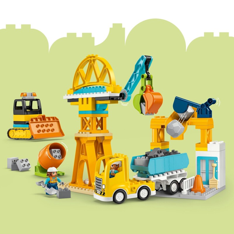 Конструктор LEGO Duplo Town 3-в-1 Строительная площадка и техника (10476)