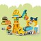 Фото - Конструктор LEGO Duplo Town 3-в-1 Строительная площадка и техника (10476) | click.ua
