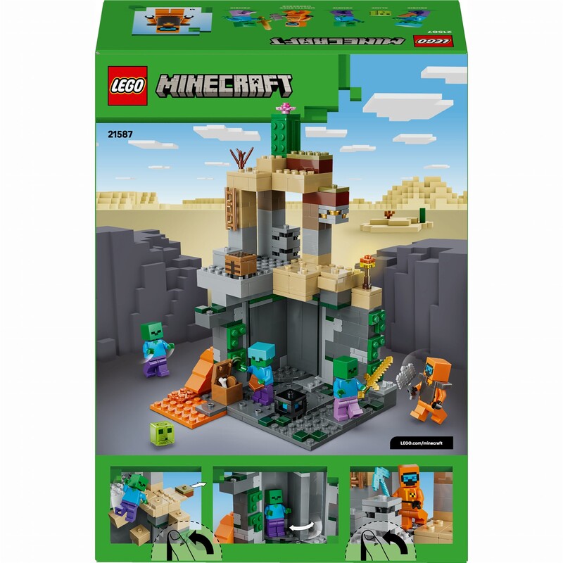 Конструктор LEGO Minecraft Подземелье зомби (21587)
