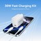 Фото - Мережевий зарядний пристрій Vention G18W0 30W USB-C White + кабель USB Type-C (G18W0-EU) | click.ua