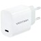 Фото - Мережевий зарядний пристрій Vention G18W0 30W USB-C White + кабель USB Type-C (G18W0-EU) | click.ua