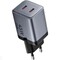 Фото - Мережевий зарядний пристрій Vention FCDH0 45W 2xUSB-C Black + кабель USB Type-C (TZ-FCDH0-EU) | click.ua