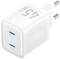 Фото - Мережевий зарядний пристрій Vention FEFW0 45W 2xUSB-C White (FEFW0-EU) | click.ua