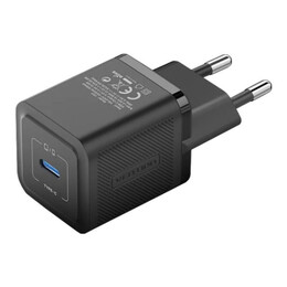 Мережевий зарядний пристрій Vention FEPB0 20W USB-C Black + кабель USB Type-C (TZ-FEPB0-EU-01)