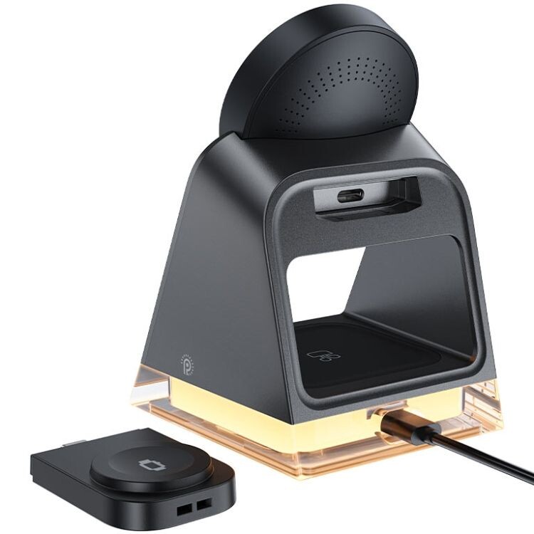 Беспроводное зарядное устройство Acefast E17 3-in-1 15W Black (6974316282815)