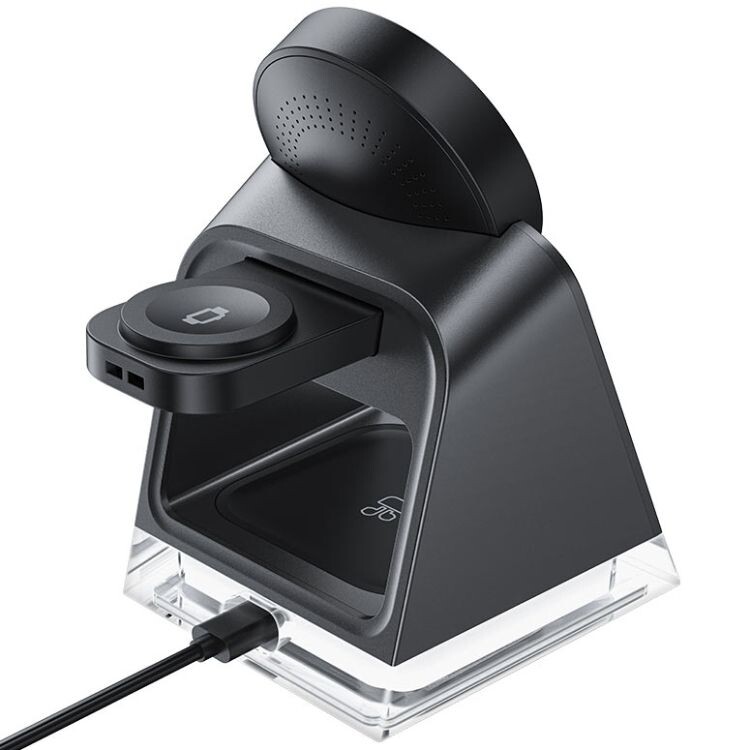 Беспроводное зарядное устройство Acefast E17 3-in-1 15W Black (6974316282815)