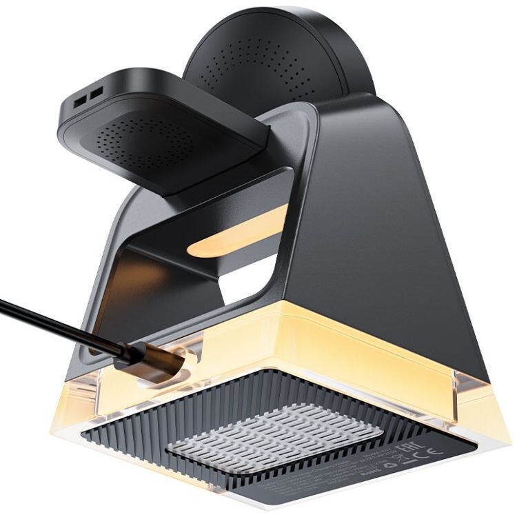 Беспроводное зарядное устройство Acefast E17 3-in-1 15W Black (6974316282815)