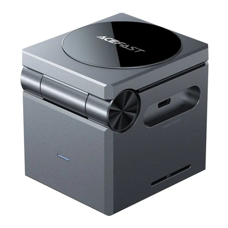 Беспроводное зарядное устройство Acefast E18 Rubik`s 3-in-1 15W Black (6974316282884)