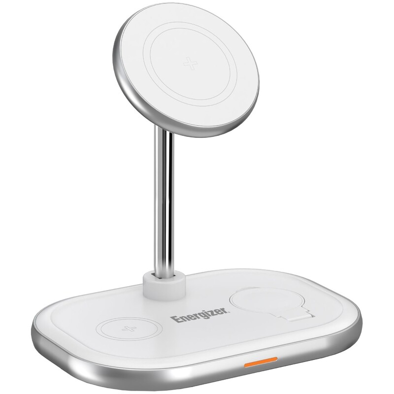 Беспроводное зарядное устройство Energizer WCP303 3-in-1 15W White (WCP303)