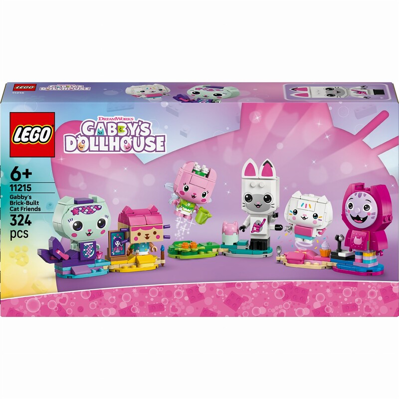 Конструктор LEGO Gabby`s Dollhouse Друзья-кошки Габби из кубиков (11215)