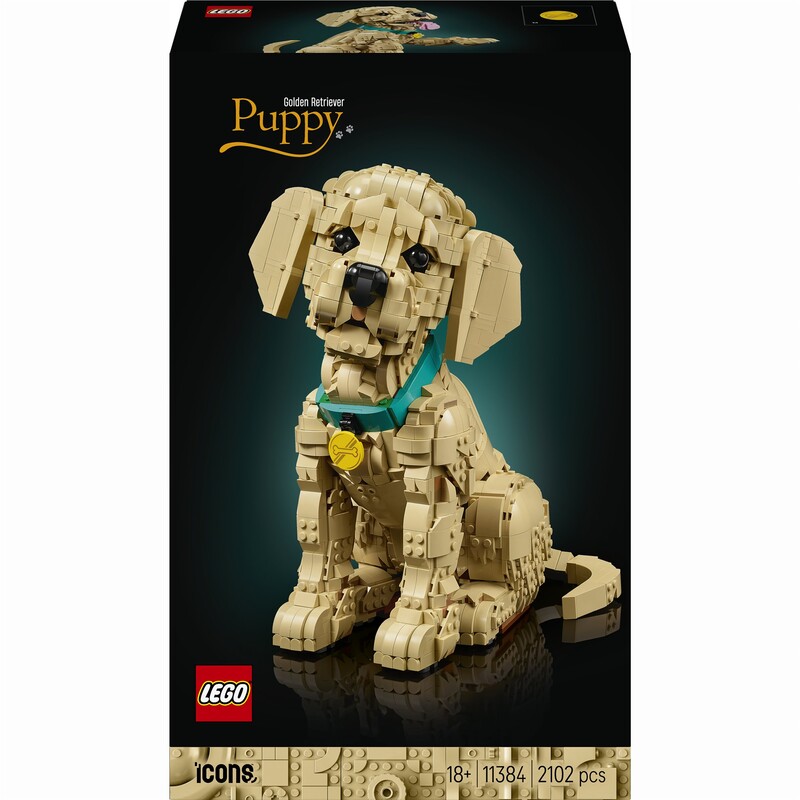 Конструктор LEGO Icons Щенок золотистого ретривера (11384)