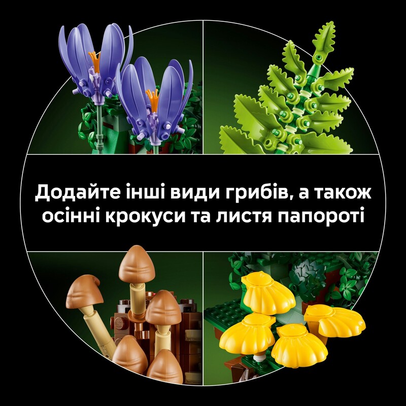 Конструктор LEGO Botanicals Лесные грибы (11505)