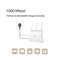 Фото - Адаптер Powerline TP-Link TL-PA7017p (AV2 1000, 1xGE, розетка, 1-pack) | click.ua