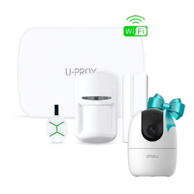 Комплект охранной сигнализации U-Prox MPX LE KF kit White + IPC-K2EP-3H3W в подарок
