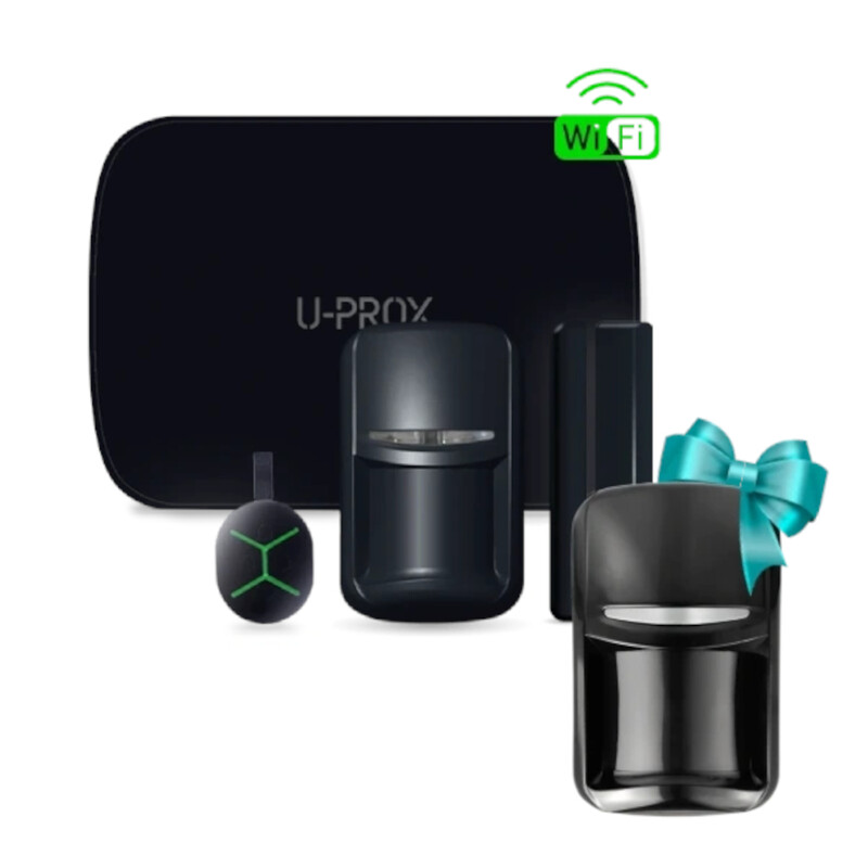 Комплект охранной сигнализации U-Prox MPX LE KF kit Black + U-Prox PIR Black в подарок