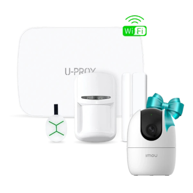 Комплект охранной сигнализации U-Prox MPX L KF kit White + IPC-K2EP-3H3W в подарок