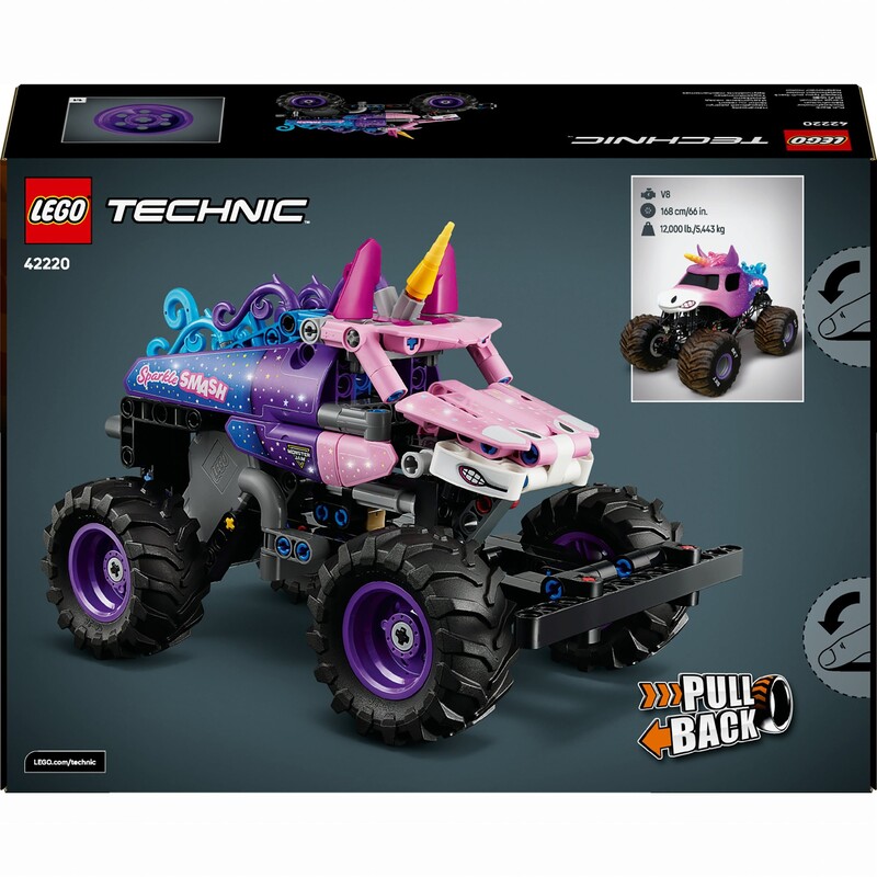 Конструктор LEGO Technic Monster Jam Sparkle Smash с функцией «Pull-Back» (42220)