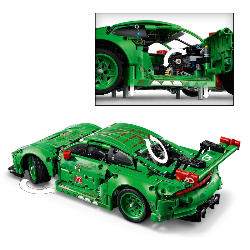 Конструктор LEGO Technic Автомобиль Porsche 911 GT3 R REXY AO Racing (42224)