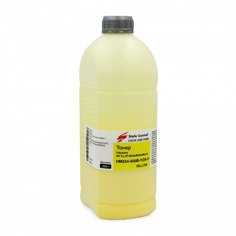 Тонер SCC (HM254-500B-YOS-P) HP CLJP M252/M254/M452 Yellow 500г