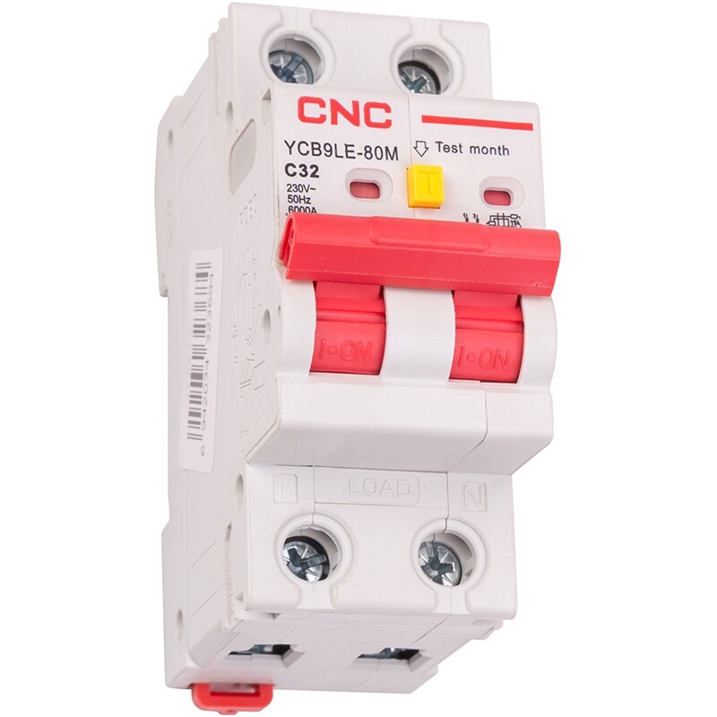 Диференційний автоматичний вимикач CNC Electric YCB9LE-80M 2P C32 6000A 30mA 230V (NV821907)