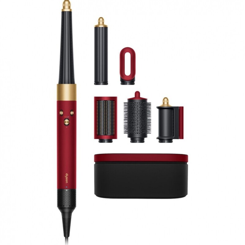 Стайлер Dyson HS08 Airwrap I.D. Straight+Wavy T1/T2 Red Velvet/Gold (596926-01)