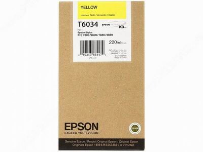 Картридж EPSON (T6034) Stylus Pro 7800/7880/9800/9880 (C13T603400) yellow