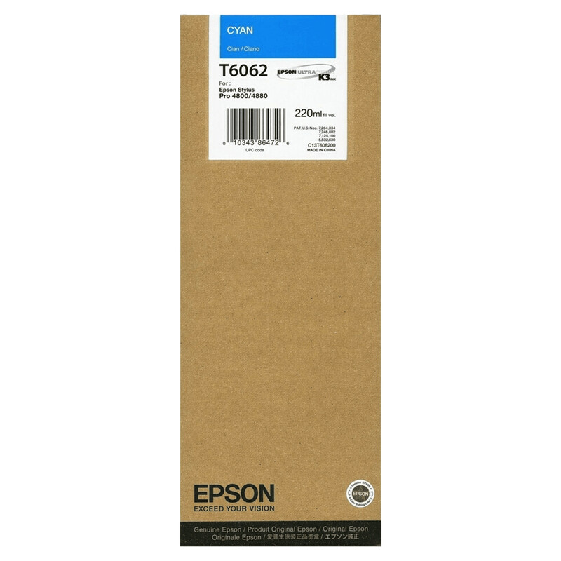 Картридж EPSON (T6062) Stylus Pro 4800/4880 (C13T606200) Сyan