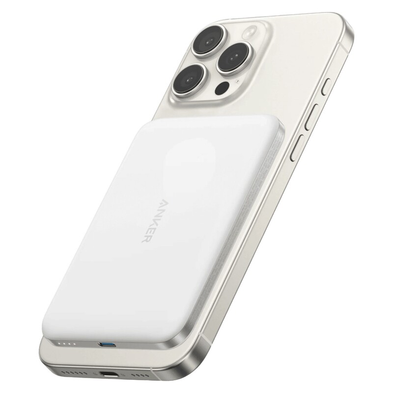 Универсальная мобильная батарея Anker Nano MagGo Slim 5000mAh 20W White (A1665H21)