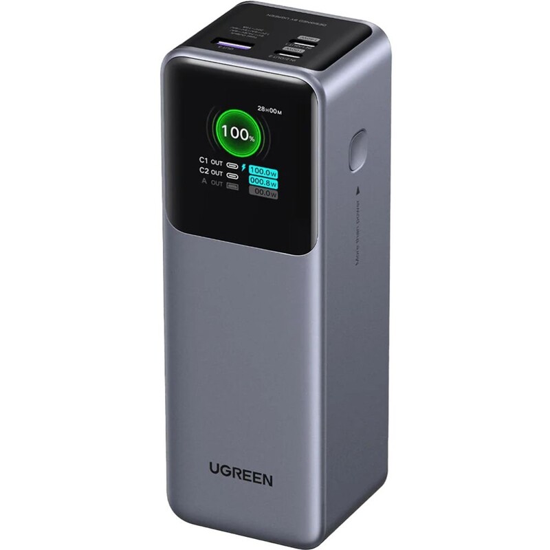Универсальная мобильная батарея Ugreen PB722 25000mAh, 200W, Grey (35525B)
