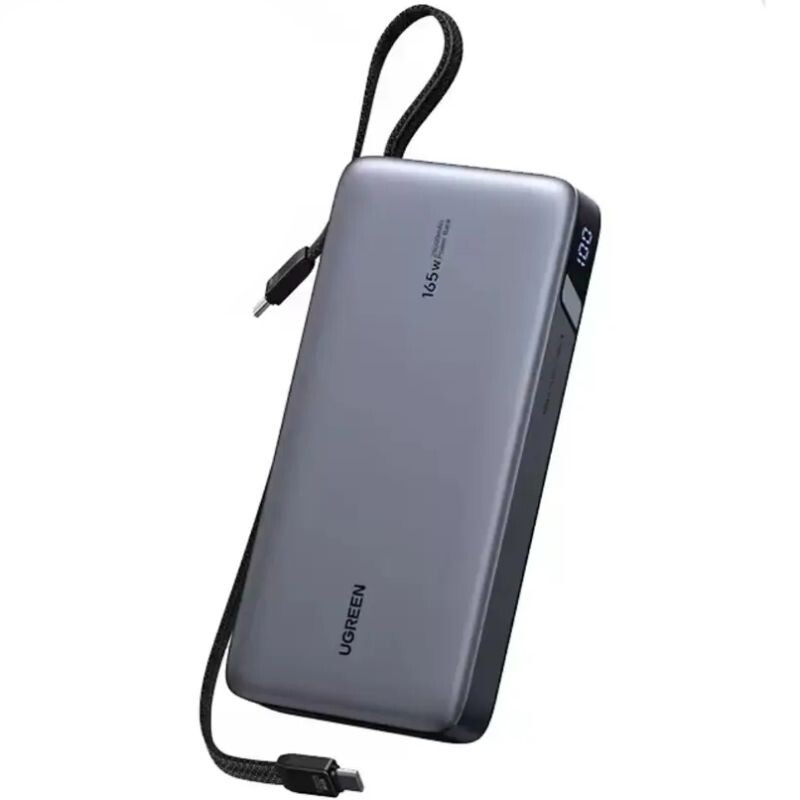 Универсальная мобильная батарея Ugreen PB552 25000mAh, 165W, Grey (55995B)