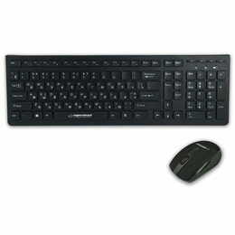 Комплект (клавіатура, мишка) бездротовий Esperanza Tacoma EK136UA Black USB