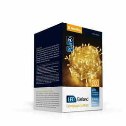 Светодиодная гирлянда ColorWay (CW-G-200L20V) 200LED, 20м, 8 функций, теплый свет, 220V