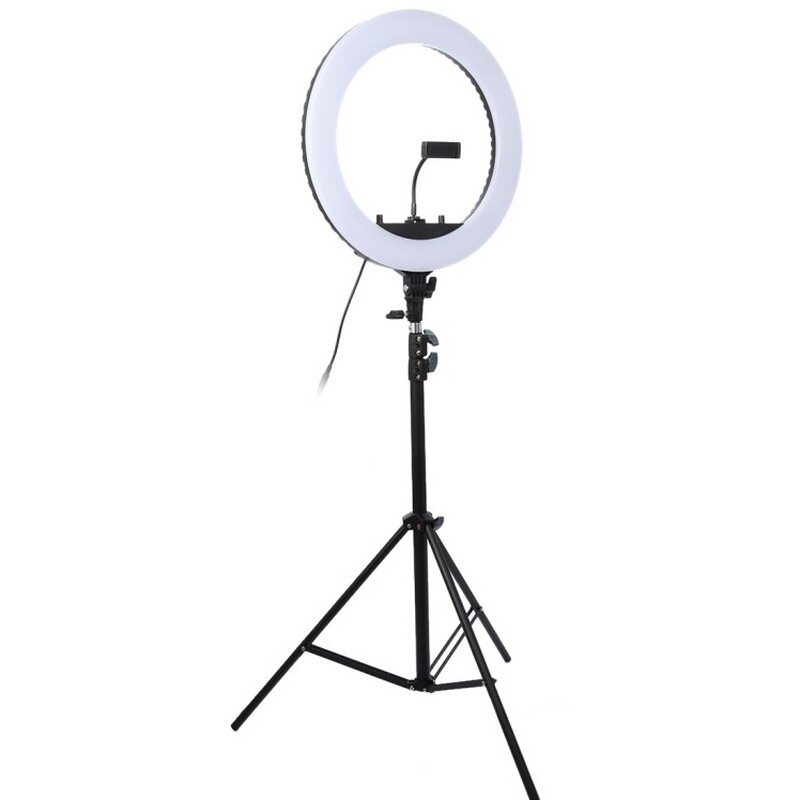 Кольцевая LED-лампа Puluz MCP0056 18" + штатив