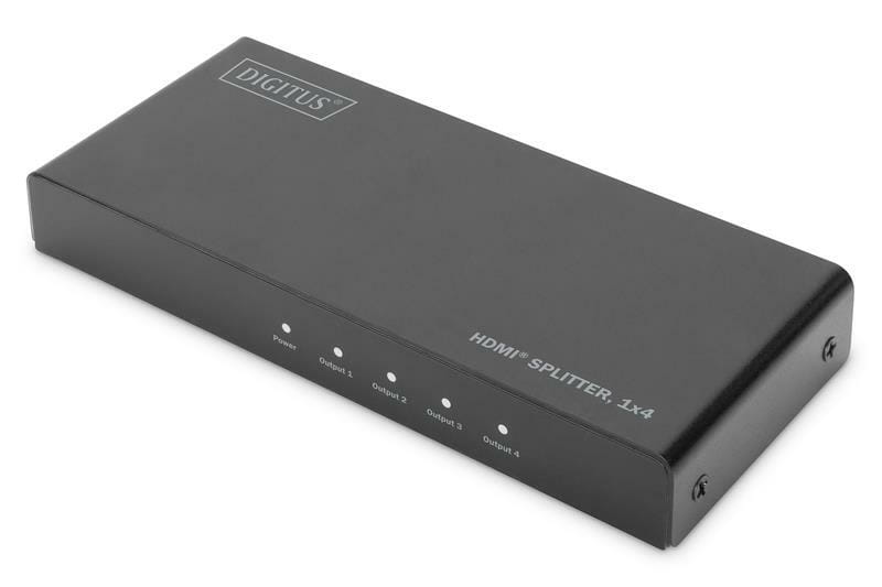 Відеокомутатор Digitus HDMI (INx1-OUTx4) 4K Black (DS-45325)
