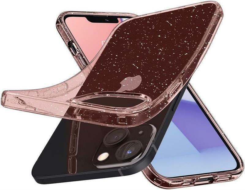 Чехол-накладка Spigen Liquid Crystal Glitter для Apple iPhone 13 Rose Quartz (ACS03517)