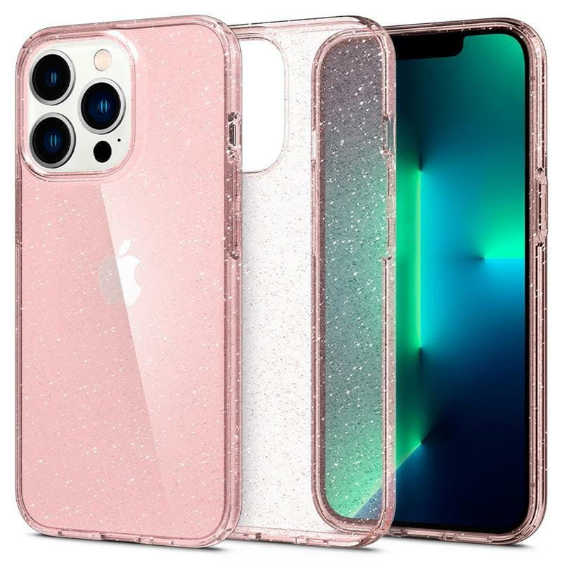 Чохол-накладка Spigen Liquid Crystal Glitter для Apple iPhone 13 Pro Rose Quartz (ACS03256)