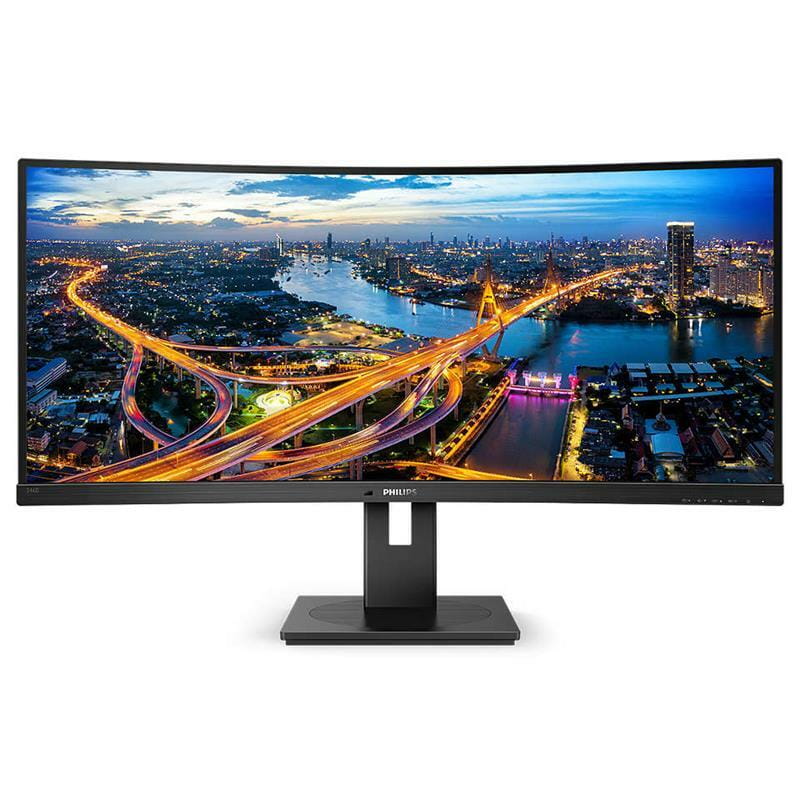 Монiтор Philips 34" UltraWide 346B1C/00 VA Black