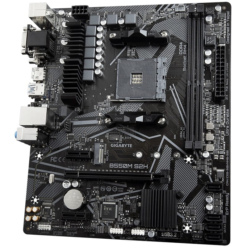 Gigabyte B550M S2H Socket AM4