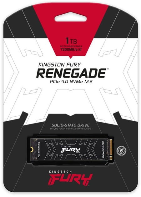 Накопитель SSD 1TB Kingston Fury Renegade M.2 2280 PCIe 4.0 x4 NVMe 3D TLC (SFYRS/1000G)
