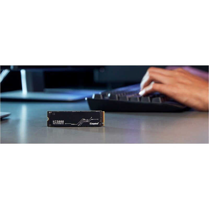 Накопитель SSD  512GB Kingston KC3000 M.2 2280 PCIe 4.0 x4 NVMe 3D TLC (SKC3000S/512G)