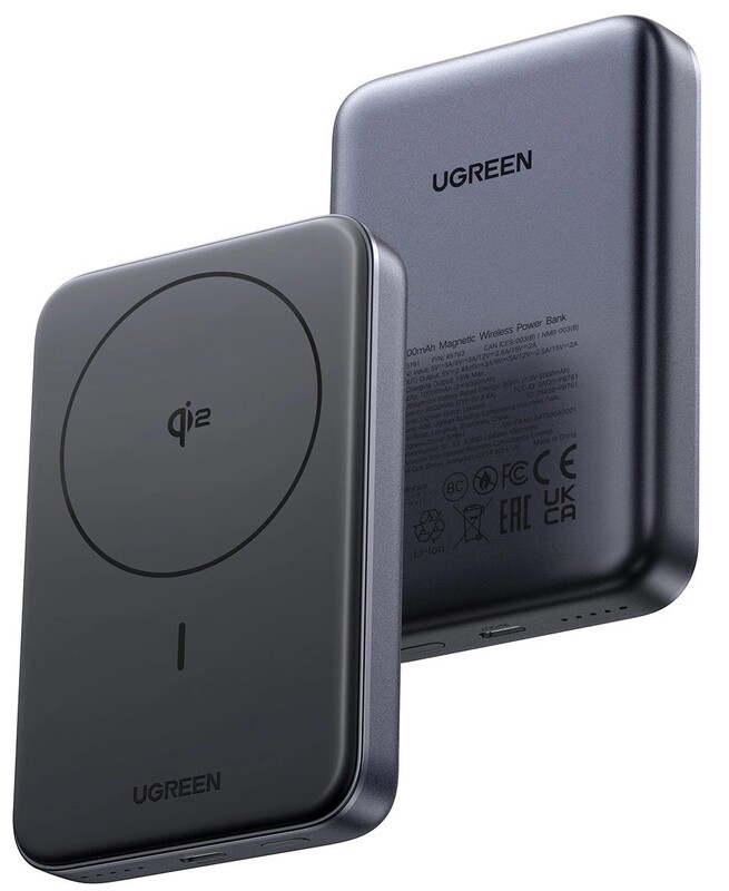 Універсальна мобільна батарея Ugreen PB761 10000mAh 30W Magnetic Wireless Black (45763)
