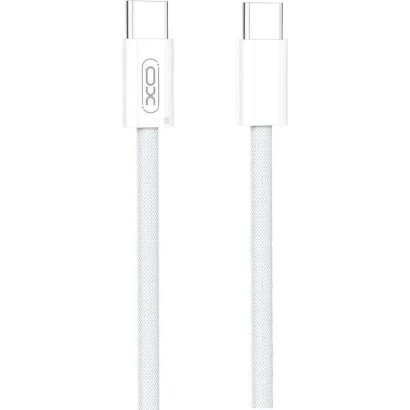 Кабель XO NBQ260A High-fashion, USB-C - USB-C, (M/M), 60W, 1 м, White (NBQ260A_С_White)