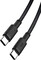 Фото - Кабель XO NBQ199 High Power Braided, USB-C - USB-C, (M/M), 100W, 1 м, Black (NBQ199_С_Black) | click.ua