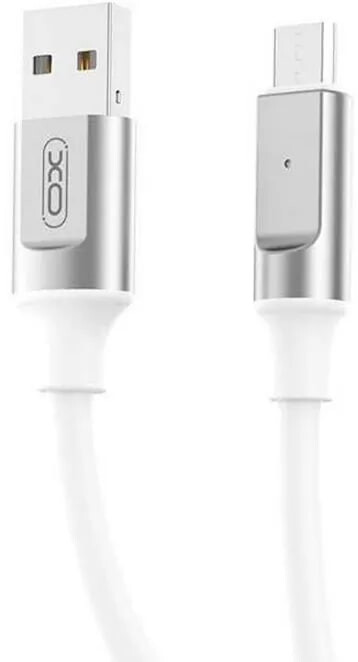 Кабель XO NB251 Liquid Silicone Rubber, USB-А - micro USB, (M/M), 30W, 1 м, White (NB251_M_White)