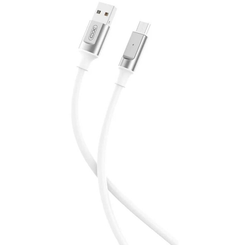 Кабель XO NB251 Liquid Silicone Rubber, USB-А - micro USB, (M/M), 30W, 1 м, White (NB251_M_White)