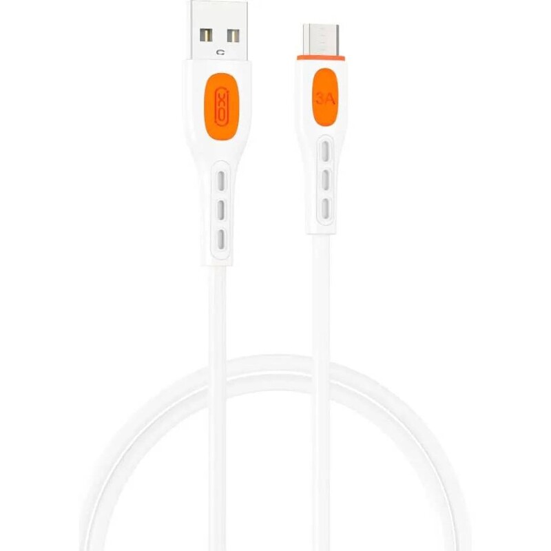 Кабель XO NB280 Jian Yan, USB-А - micro USB, (M/M), 15W, 1 м, White (NB280_M_White)