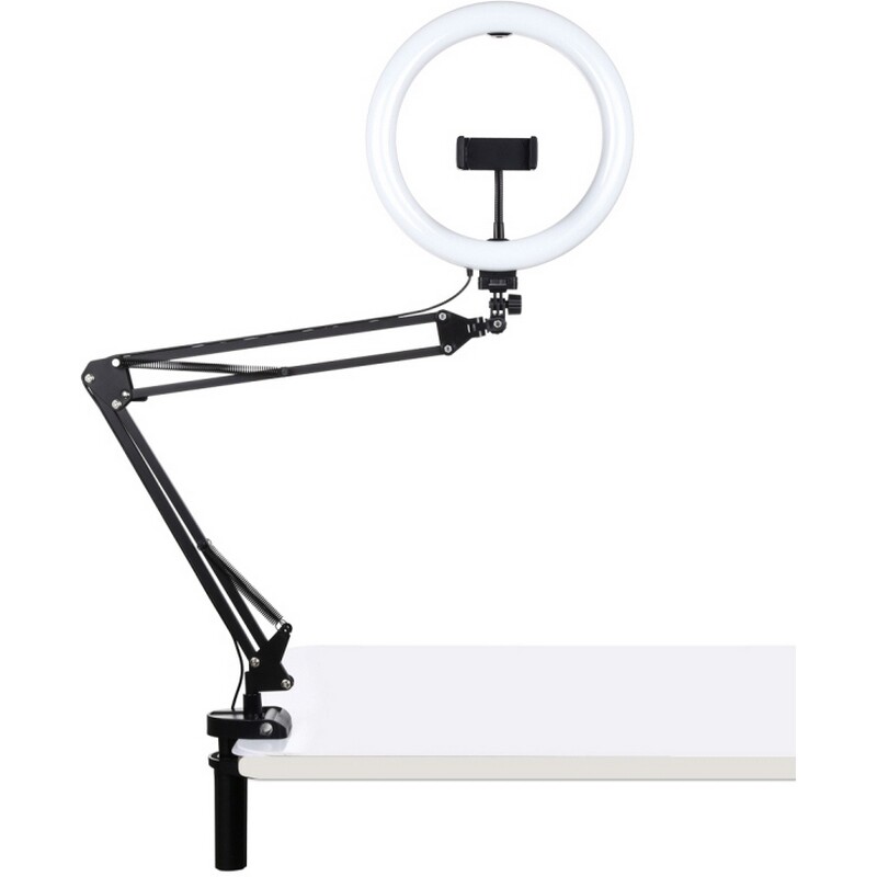 Кольцевая USB LED-лампа Puluz PKT3090B 10.2" + со струбциной